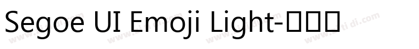 Segoe UI Emoji Light字体转换